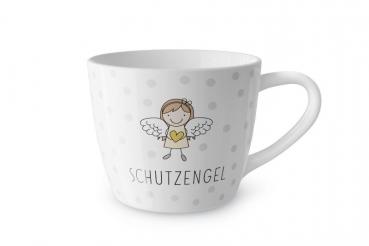 LaVida Maxibecher, Kaffeetasche, 400 ml, "Schutzengel" mit Punkten